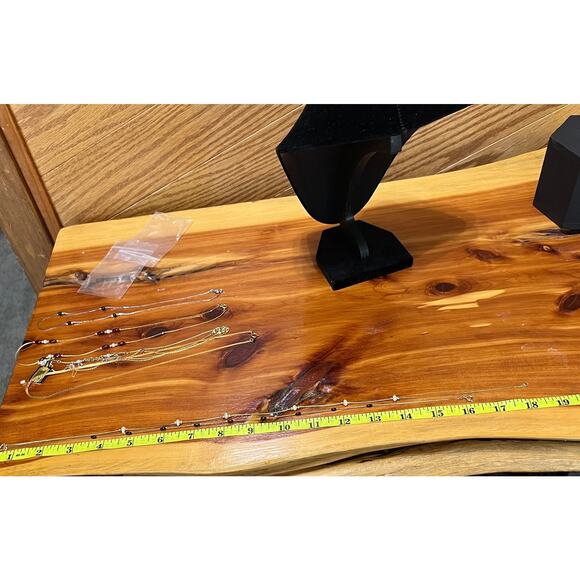 Vintage Set Layering Necklaces Chocker Dainty Chain Rice Beads White Black Korea - Picture 10 of 10